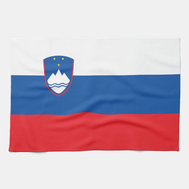 Slovenia flag tea towel (Horizontal)