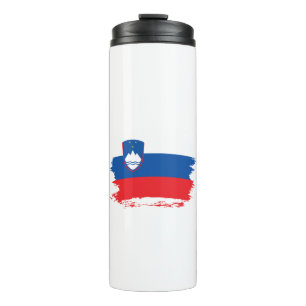 Slovenia flag thermal tumbler