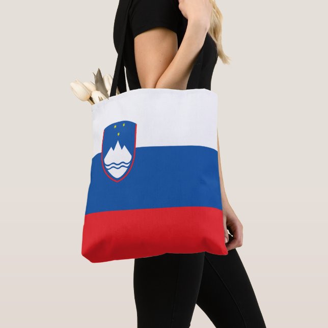 Slovenia flag tote bag (Close Up)