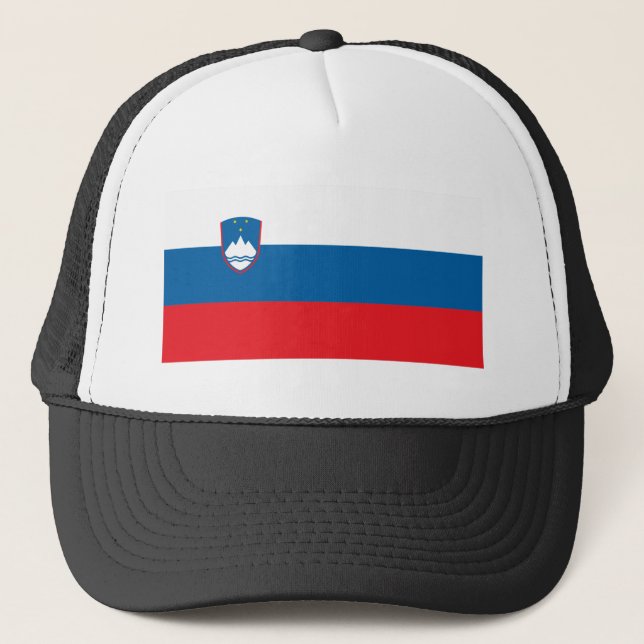 Slovenia Flag Trucker Hat (Front)