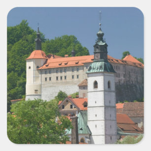 SLOVENIA, GORENJSKA, Skofja Loka: Church of St. Square Sticker