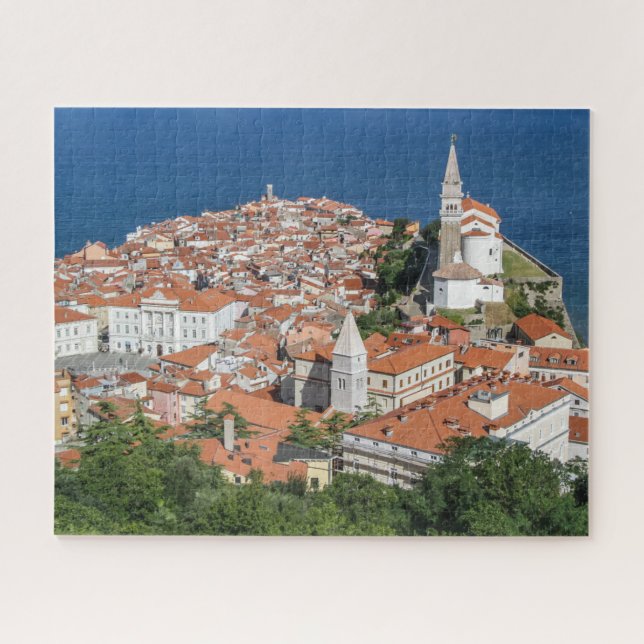 Slovenia Jigsaw Puzzle - Old town of Piran (Horizontal)