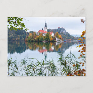 Slovenia, landscape photograph, postcard
