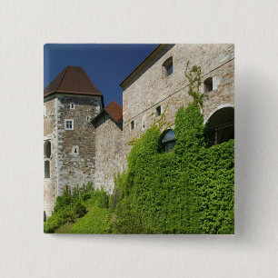 SLOVENIA, Ljubljana: Castle Hill / Ljubljana 15 Cm Square Badge
