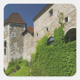 SLOVENIA, Ljubljana: Castle Hill / Ljubljana Square Sticker