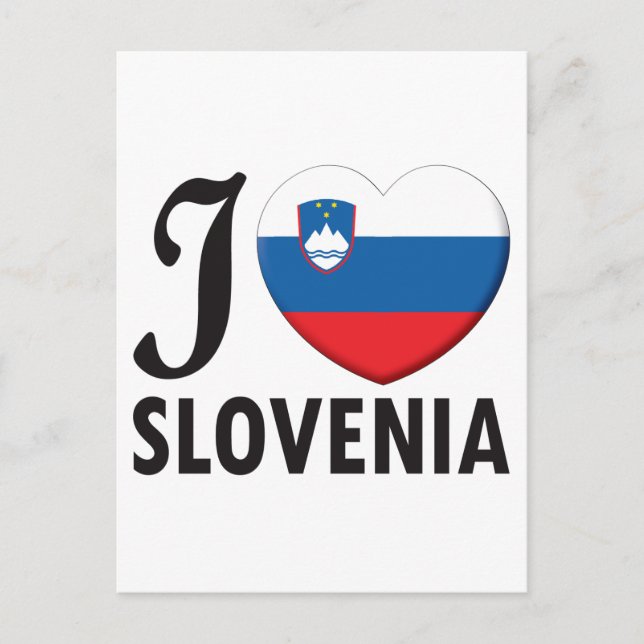 Slovenia Love Postcard (Front)