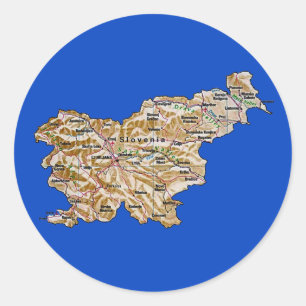 Slovenia Map Sticker