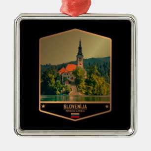 Slovenia Metal Ornament