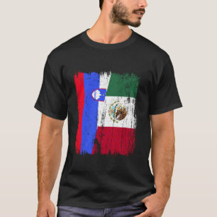 Slovenia Mexico Half Flag Slovenian Mexican Herita T-Shirt