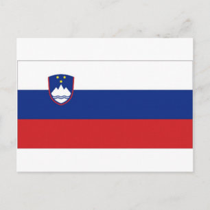 Slovenia National Flag Postcard