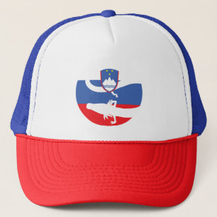 Slovenia Olm Slovenian National Animal Flag Trucker Hat