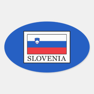 Slovenia Oval Sticker