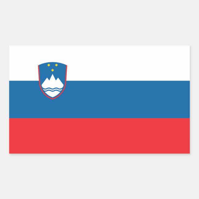 SLOVENIA RECTANGULAR STICKER (Front)