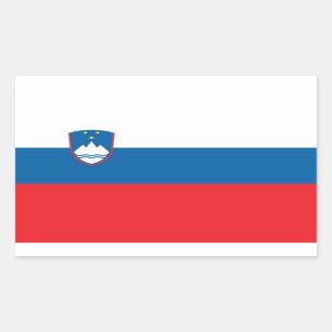 SLOVENIA RECTANGULAR STICKER
