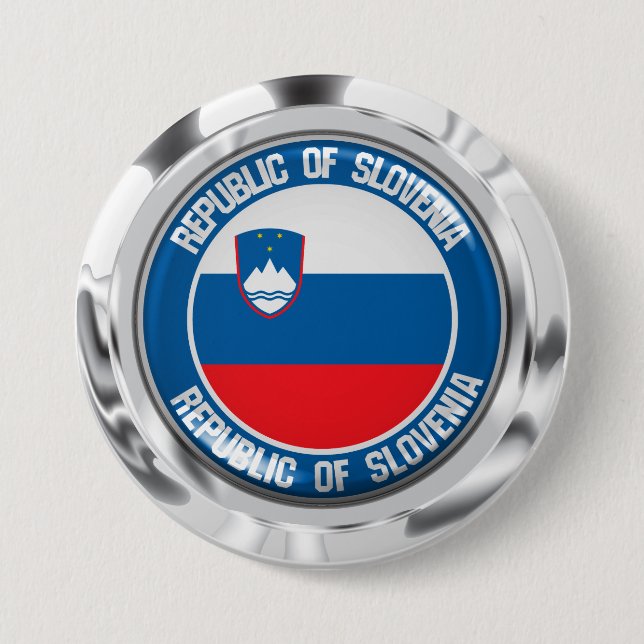 Slovenia Round Emblem 7.5 Cm Round Badge (Front)