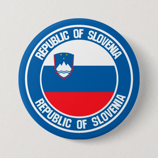 Slovenia Round Emblem 7.5 Cm Round Badge (Front)