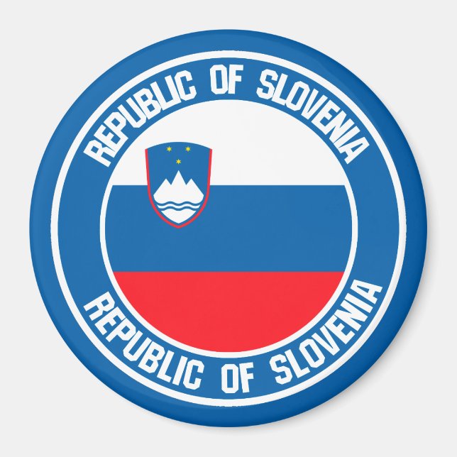Slovenia Round Emblem Magnet (Front)
