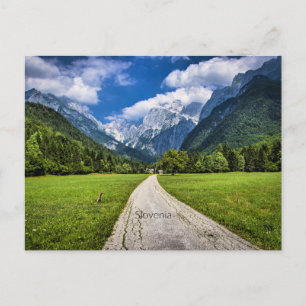 Slovenia, scenic photograph with Alps Postcard
