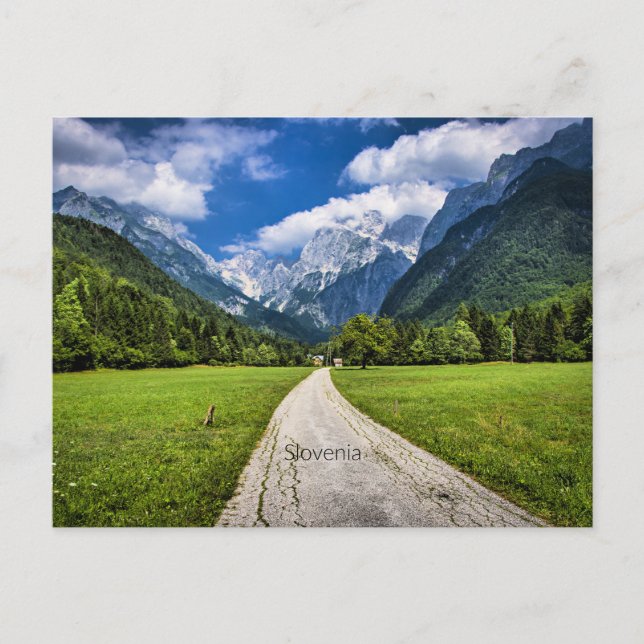 Slovenia, scenic photograph with Alps Postcard (Front)