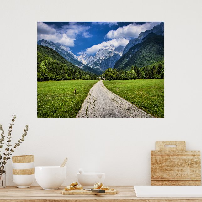 Slovenia, scenic photograph with Alps Poster (Kitchen)