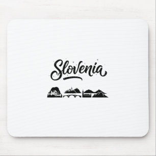 Slovenia Skyline Travel Vacation Outfits Mouse Pad