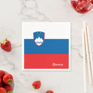 Slovenia & Slovenia Flag party fashion /sport fans Napkin