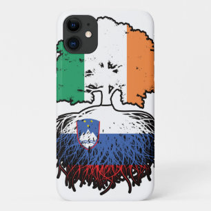 Slovenia Slovenian Irish Ireland Tree Roots Flag iPhone 11 Case