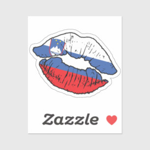 Slovenia Slovenian Lipstick Love Flag