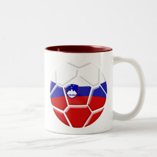 Slovenia soccer football fans gifts and tees Two-Tone coffee mug