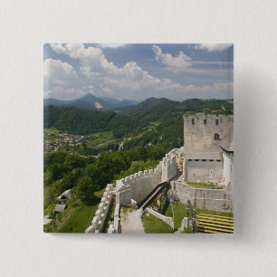 SLOVENIA, STAJERSKA Styria), Celje: Town View 15 Cm Square Badge