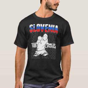 Slovenia Table Tennis Support Slovenian Ping Pong T-Shirt