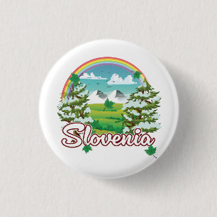 Slovenia Travel logo 3 Cm Round Badge