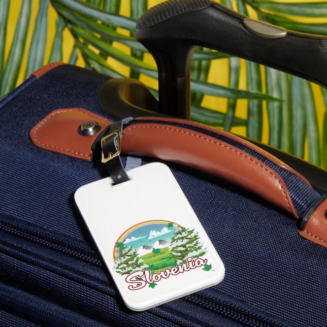 Slovenia Travel logo Luggage Tag (Front Insitu 1)