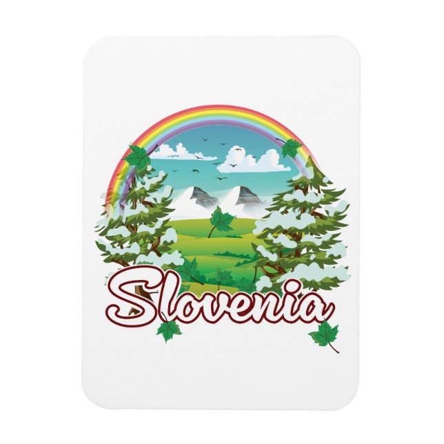 Slovenia Travel logo Magnet (Vertical)