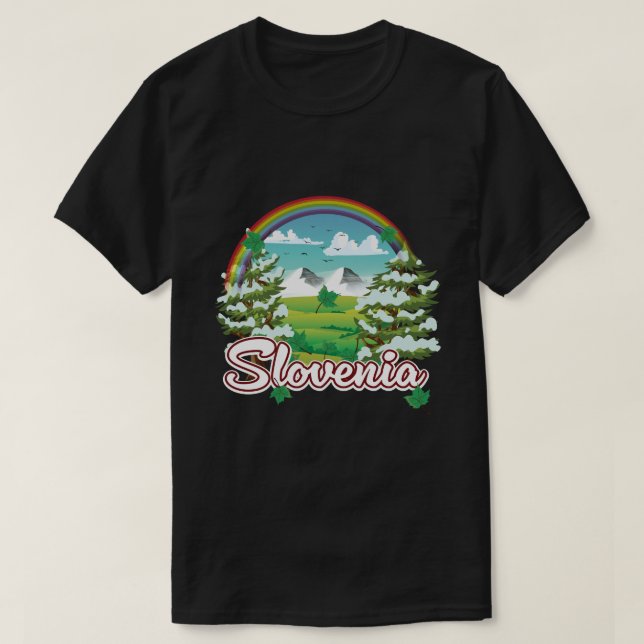 Slovenia Travel logo T-Shirt (Design Front)
