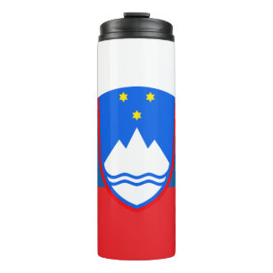 Slovenia Travel Mug, patriotic Slovenian Flag Thermal Tumbler
