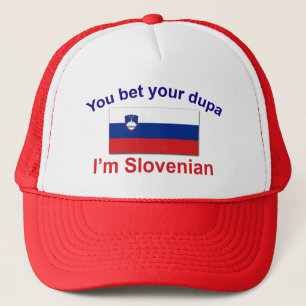 Slovenian Dupa (Flag) Trucker Hat