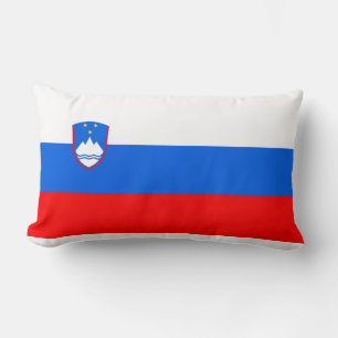 Slovenian Flag Lumbar Cushion