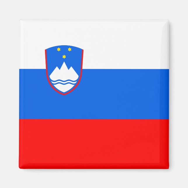 Slovenian Flag Magnet (Front)
