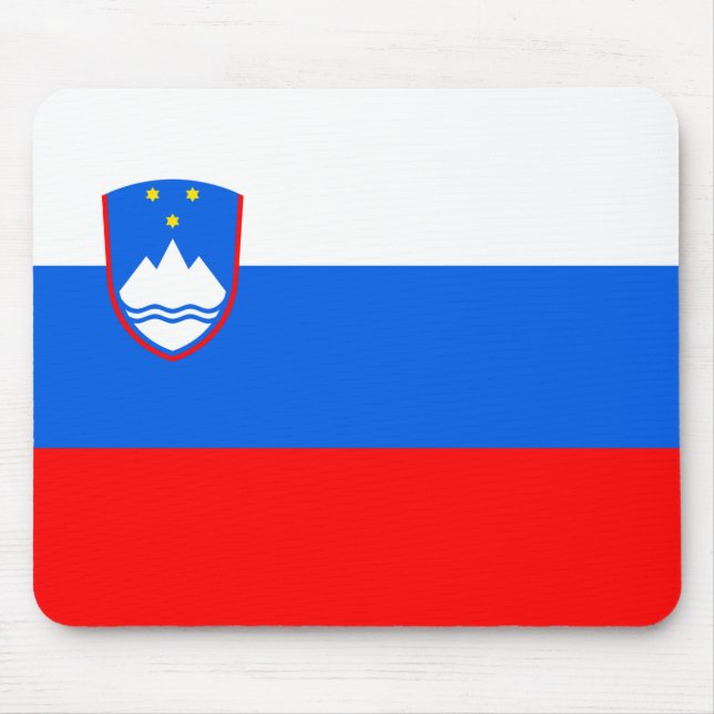 Slovenian Flag Mouse Pad (Front)