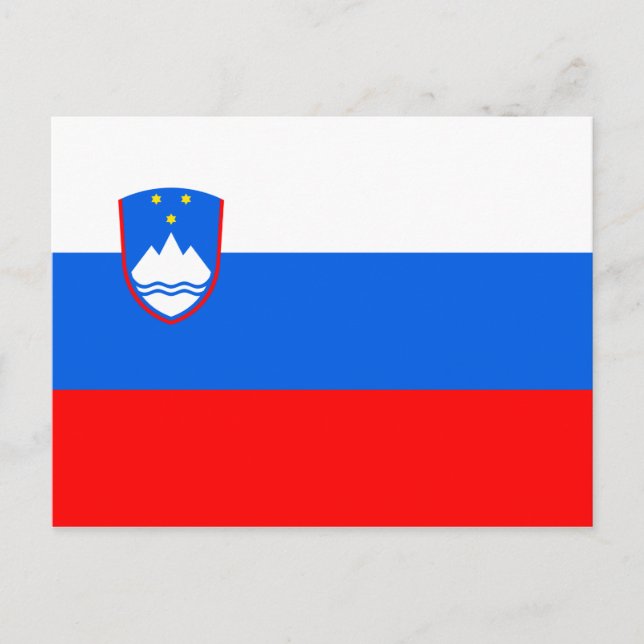 Slovenian Flag Postcard (Front)