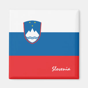 Slovenian flag & Slovenia travel, holiday/sports Magnet