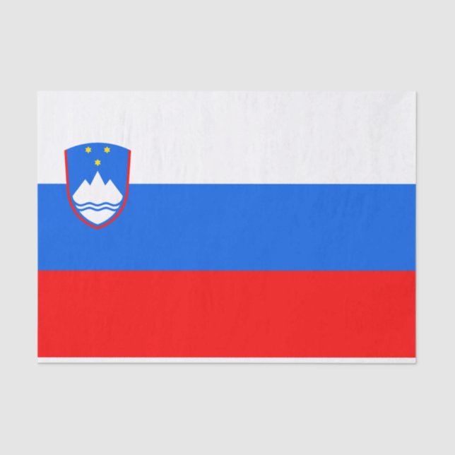 Slovenian Flag Tissue Paper (Front)