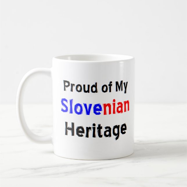 slovenian heritage coffee mug (Left)