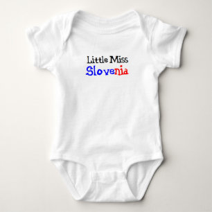 slovenian little miss baby bodysuit