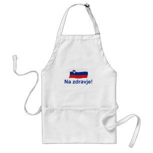 Slovenian Na zdravje! (To your health!) Standard Apron