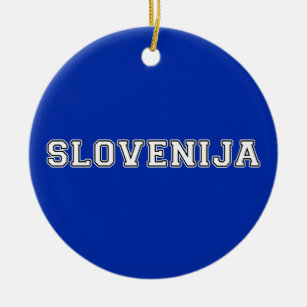 Slovenija Ceramic Ornament