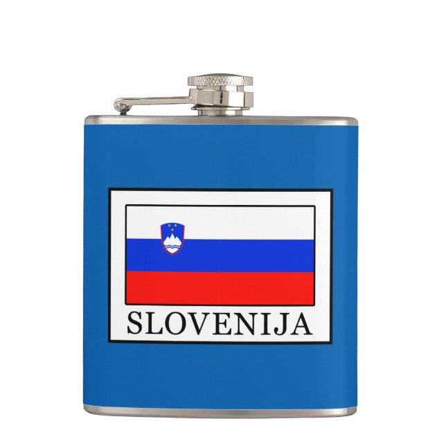 Slovenija Hip Flask (Front)