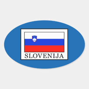 Slovenija Oval Sticker