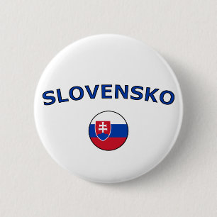 Slovensko 6 Cm Round Badge